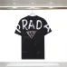 Prada T - Shirt With Artistic Splatter Logo And Sleeve Accents Black/White #A54292