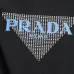 Prada T-Shirts for Men 300g Black/White 100% Cotton #A53048