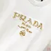 Prada T-Shirts for Men 320g Black/White Classic logo embroidery #A53047