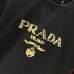 Prada T-Shirts for Men 320g Black/White Classic logo embroidery #A53047