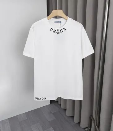 Prada T-Shirts for Men Black/White #A52635