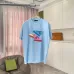 Stylish Prada T Shirt With Colorful Triangle Logo Prints For Fashion Enthusiasts Black/White/Pink/Blue #A54349