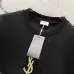 YSL T-Shirts for MEN Black/White #A47062