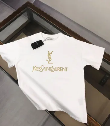YSL T-Shirts for MEN Black/White #A53132