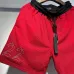Amiri Red and Black Number 22 Mesh Jersey and Shorts Two Piece Set for Men #A54243