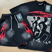 Hellstar I See Humans But No Humanity Shirt And Shorts #A53812