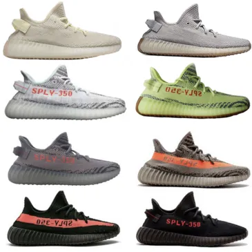 15 colors Best quality SPLY 350 V2 Butter Sesame Semi Frozen Blue Tint zebra Bred running shoes mens Sneakers US size 6-13 #9115388