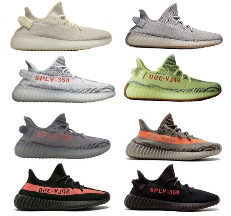 15 colors Best quality SPLY 350 V2 Butter Sesame Semi Frozen Blue Tint zebra Bred running shoes mens Sneakers US size 6-13 #9115388