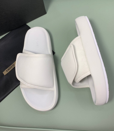 Kanye Yeezy Season 7 Velcro slippers for Men Women White #999921292