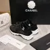 Chanel Black White Couples Sneakers #A54339