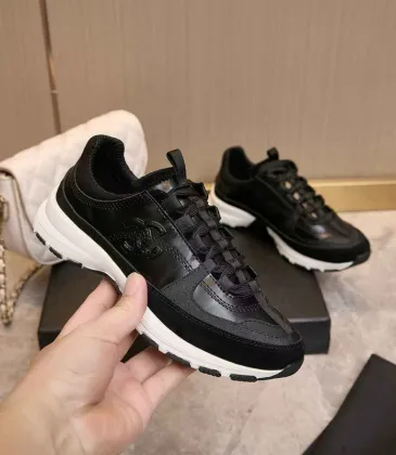 Chanel Black White Couples Sneakers #A54426