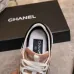 Chanel Metallic Pink Rose Gold Sneakers #A54345