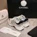 Chanel Silver Tone Couples Sneakers #A54342