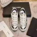 Chanel Silver Tone Couples Sneakers #A54342