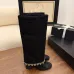Chanel Knee - High Boots: Diverse Textures, Gold Chains, a Showcase of Luxe Creativity #A54193