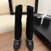 Chanel Knee - High Boots: Diverse Textures, Gold Chains, a Showcase of Luxe Creativity #A54193