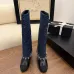 Chanel Knee - High Boots: Diverse Textures, Gold Chains, a Showcase of Luxe Creativity #A54193