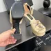 Chanel high-heeled sandals, sheepskin, heel height: 11cm #A53217