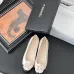 Chanel Light Brown Leather CC Camellia Ballet Flats Heel height:1.5cm #A53192