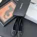 Chanel Light Brown Leather CC Camellia Ballet Flats Heel height:1.5cm #A53192