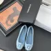 Chanel Light Brown Leather CC Camellia Ballet Flats Heel height:1.5cm #A53192