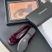 Chanel Light Brown Leather CC Camellia Ballet Flats Heel height:1.5cm #A53192