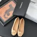 Chanel Light Brown Leather CC Camellia Ballet Flats Heel height:1.5cm #A53192