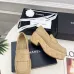 Chanel shoes for Women Chanel Leather Loafers: Timeless Style with Iconic Gold CC Logo White/Black/Brown #A54192