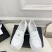 Chanel shoes for Women Chanel Leather Loafers: Timeless Style with Iconic Gold CC Logo White/Black/Brown #A54192