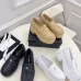 Chanel shoes for Women Chanel Leather Loafers: Timeless Style with Iconic Gold CC Logo White/Black/Brown #A54192
