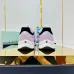 Chanel Denim Suede Calfskin Neon Orange CC Logo Trainers #A53211
