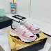 Chanel Denim Suede Calfskin Neon Orange CC Logo Trainers #A53211