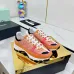 Chanel Denim Suede Calfskin Neon Orange CC Logo Trainers #A53211