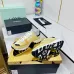 Chanel Denim Suede Calfskin Neon Orange CC Logo Trainers #A53211
