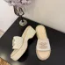 Chanel shoes for Women's Chanel 2023 Interlocking CC Logo Slides #A53197