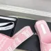 Chanel shoes for Women's Chanel slippers Flat Sandals for women Heel height:4.5cm Black/Pink #A54176