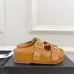 Chanel shoes for Women's Chanel slippers Flat Sandals for women Lola Cruz in leather Heel height:4.5cm Black/Brown/White #A54175