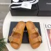 Chanel shoes for Women's Chanel slippers Flat Sandals for women Lola Cruz in leather Heel height:4.5cm Black/Brown/White #A54175
