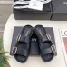 Chanel shoes for Women's Chanel slippers Flat Sandals for women Lola Cruz in leather Heel height:4.5cm Black/Brown/White #A54175