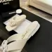 Chanel shoes for Women's Chanel slippers Leather mules Camellia #A54188