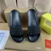 Christian Louboutin CL Men Women's Slippers Black/White #A51692
