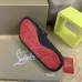 Christian Louboutin CL Men Women's Slippers Black/White #A51692