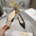 Dior Shoes Dior pointed toe flat high heel sandals #A53177