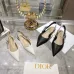 Dior Shoes Dior pointed toe flat high heel sandals #A53177