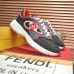 Fendi shoes for Men's Fendi New Domino Sneakers Grey/Red #A52995