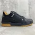 Louis Vuitton Black Leather Low Top Sneakers for Men and Women #A54332