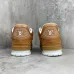 Louis Vuitton Brown Leather Low Top Couples Sneakers #A54331