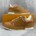 Louis Vuitton Brown Leather Low Top Couples Sneakers #A54331