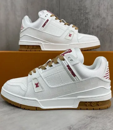 Louis Vuitton Couples White Low Top Sneakers #A54333