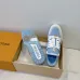 Louis Vuitton Light Blue White Couples Low Top Sneakers #A54336